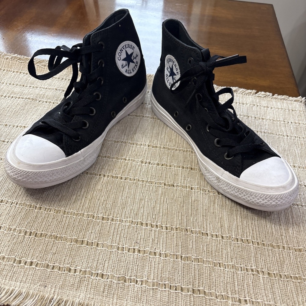 Converse Chuck Taylor All Star Women's High Top Canvas Sneakers Black/White 7